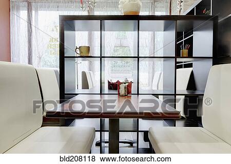 Contemporary Cafe Shelves View Large Photo Image Stock Photo - Contemporary Cafe Shelves. Fotosearch