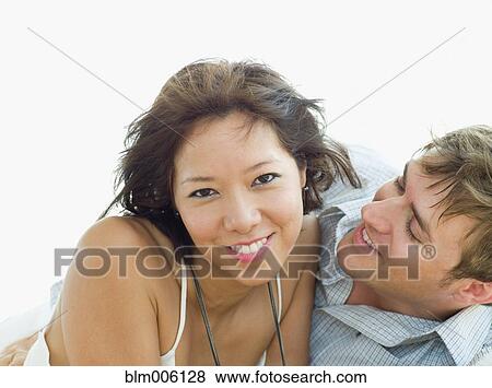 Couple smiling View Large Photo Image Stock Photo - Couple smiling. Fotosearch