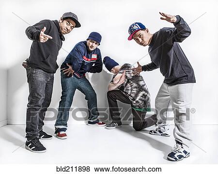 Stock Photo - Dancers posing together. Fotosearch