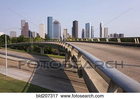 Stock Photo - Downtown Houston. Fotosearch