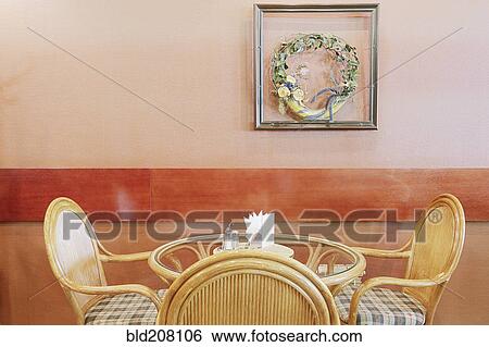 Stock Photograph - Dried Flowers Decorating a Cafe. Fotosearch
