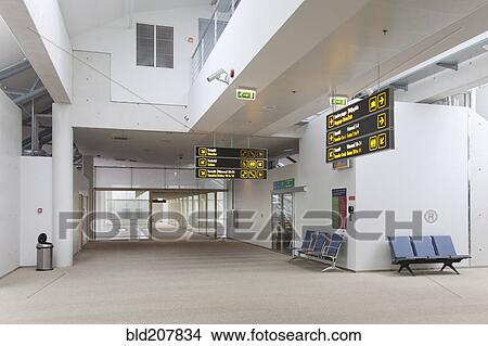 Empty airport terminal View Large Photo Image Picture - Empty airport terminal. Fotosearch