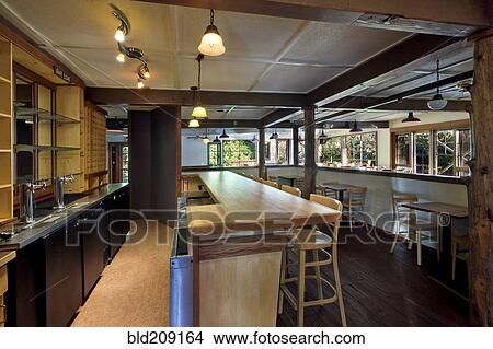Picture - Empty bar in restaurant. Fotosearch