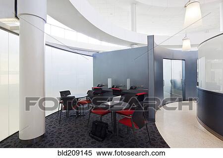 Stock Photography - Empty business center in airport. Fotosearch