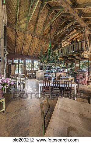 Empty chairs and tables in restaurant View Large Photo Image Stock Image - Empty chairs and tables in restaurant. Fotosearch