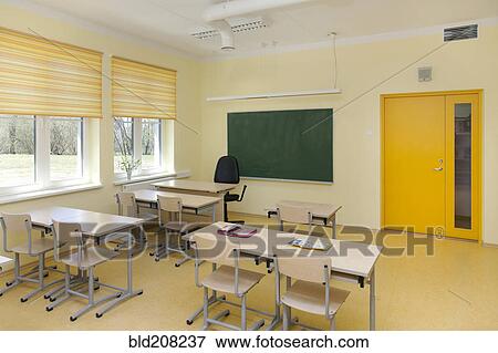 Stock Photo - Empty classroom. Fotosearch