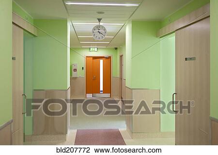 Empty Hospital Hallway View Large Photo Image Stock Image - Empty Hospital Hallway. Fotosearch