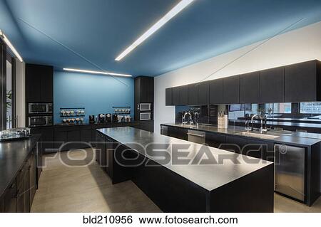 Stock Photograph - Empty kitchen in office. Fotosearch