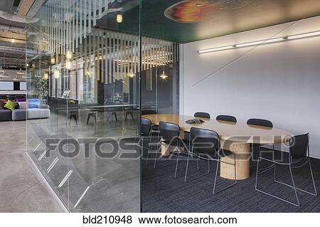 Empty meeting room in office View Large Photo Image Stock Photo - Empty meeting room in office. Fotosearch