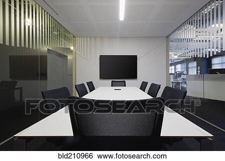 Stock Photograph - Empty meeting room in office. Fotosearch