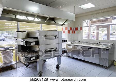 Empty pizza kitchen View Large Photo Image Stock Photo - Empty pizza kitchen. Fotosearch