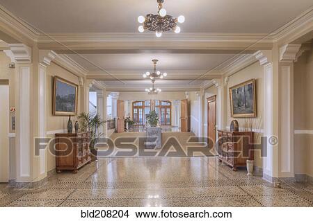 Picture - Entrance hallway in Elegant Old Building. Fotosearch
