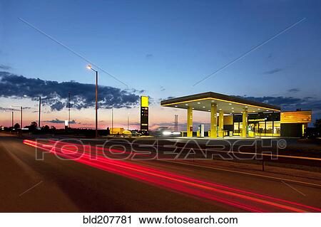 Stock Image - Estonian Gas Station. Fotosearch