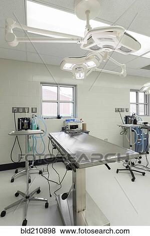 Stock Photo - Examining table in empty animal hospital. Fotosearch