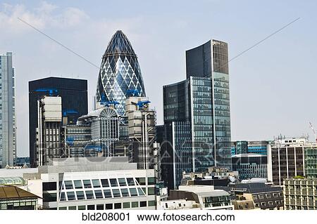 Financial Skyline of London View Large Photo Image Stock Image - Financial Skyline of London. Fotosearch