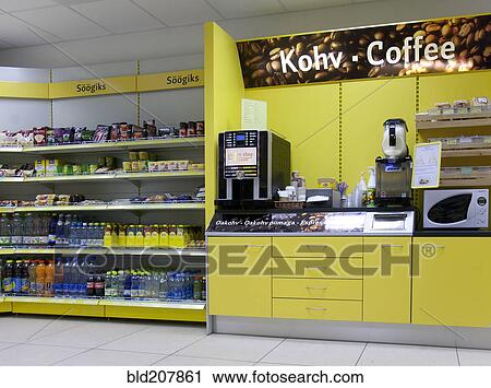 Gas Station Shop View Large Photo Image Stock Image - Gas Station Shop. Fotosearch