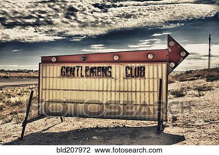 Gentlemen's Club Sign View Large Photo Image Stock Image - Gentlemen's Club Sign. Fotosearch