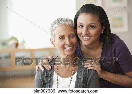 Grandmother and granddaughter posing View Large Photo Image Stock Photograph - Grandmother and granddaughter posing. Fotosearch