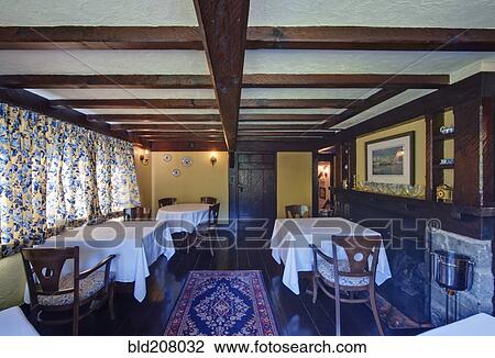 Stock Image - Hastings House Dining Room. Fotosearch