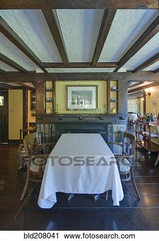 Stock Image - Hastings House Dining Room. Fotosearch