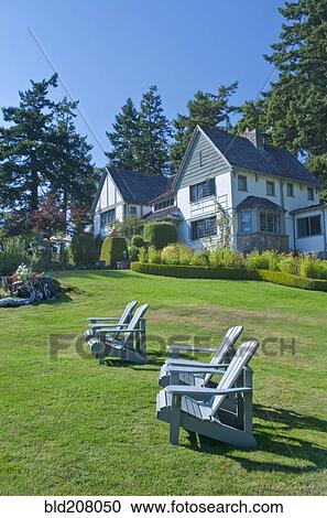 Stock Image - Hastings House Lawn. Fotosearch