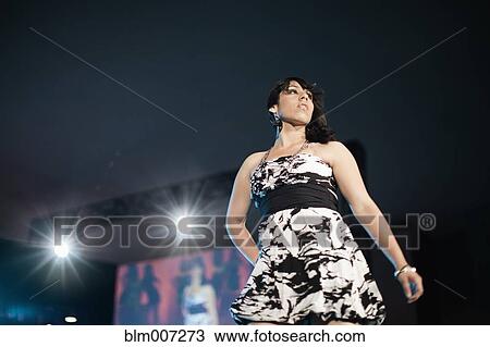 Stock Image - Hispanic fashion model. Fotosearch