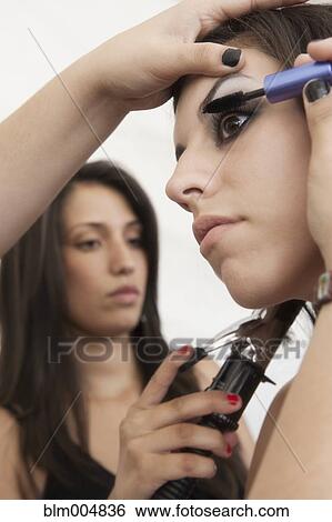 Stock Photograph - Hispanic models preparing for fashion show. Fotosearch