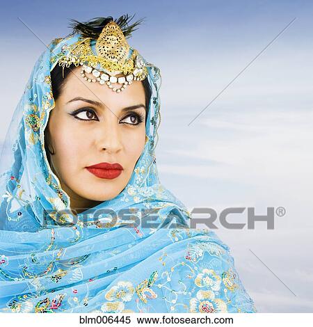 Hispanic woman in ornate headdress View Large Photo Image Stock Photography - Hispanic woman in ornate headdress. Fotosearch