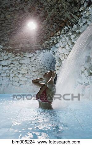 Hispanic woman in swimming pool View Large Photo Image Picture - Hispanic woman in swimming pool. Fotosearch