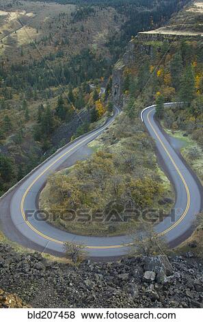 Stock Photo - Historic Columbia River Highway. Fotosearch