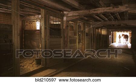 Horse barn View Large Photo Image Stock Photo - Horse barn. Fotosearch