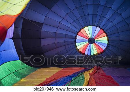 Hot Air Balloon Being Inflated View Large Photo Image Stock Photograph - Hot Air Balloon Being Inflated. Fotosearch