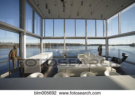 Stock Image - Interior of modern living room. Fotosearch