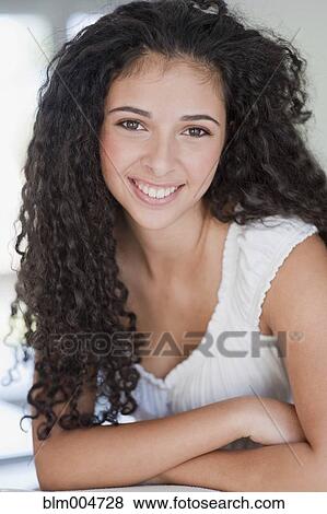 Stock Photo - Israeli teenager smiling. Fotosearch