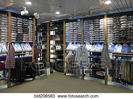Stock Image - Italian fashion shop for men. Fotosearch