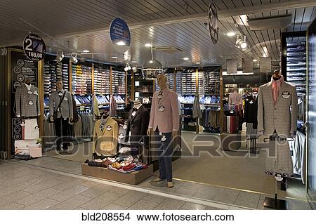 Picture - Italian men's fashion shop. Fotosearch