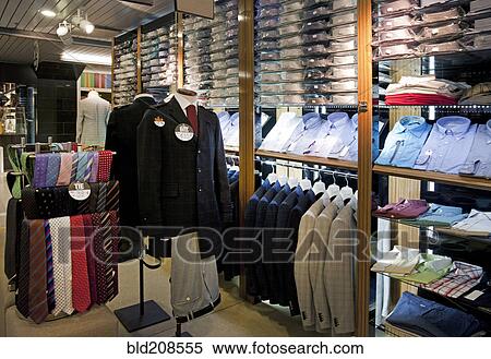 Stock Photography - Italian men's fashion shop. Fotosearch