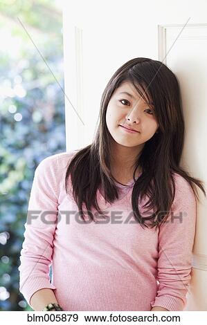 Japanese teenager smiling View Large Photo Image Stock Photo - Japanese teenager smiling. Fotosearch