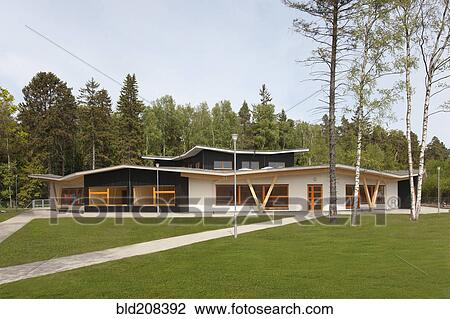 Stock Image - Kindergarten school in Estonia. Fotosearch