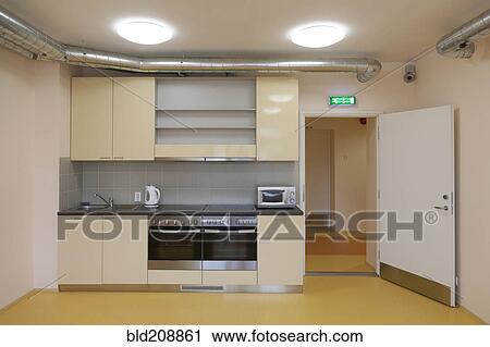 Kitchen with two ovens, kettle and toaster View Large Photo Image Stock Image - Kitchen with two ovens, kettle and toaster. Fotosearch