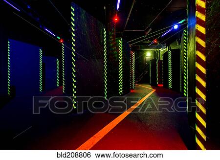 Laser game area View Large Photo Image Stock Photograph - Laser game area. Fotosearch