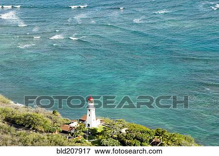 Stock Photo - Lighthouse on the Shore. Fotosearch