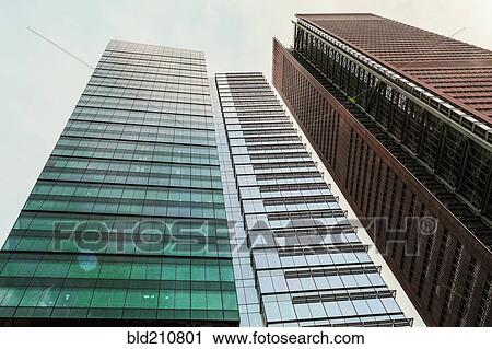 Low angle view of skyscrapers, New York, New York, United States View Large Photo Image Stock Image - Low angle view of skyscrapers, New York, New York, United States. Fotosearch