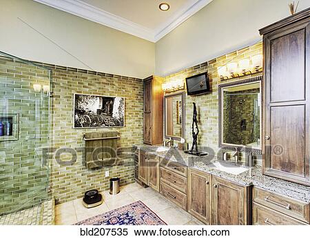 Stock Photography - Luxury Bathroom Interior. Fotosearch