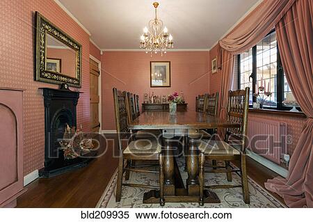 Luxury dining room with chandelier View Large Photo Image Stock Photography - Luxury dining room with chandelier. Fotosearch