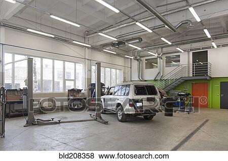 Mechanical and practical education facility car workshop View Large Photo Image Stock Photo - Mechanical and practical education facility car workshop. Fotosearch