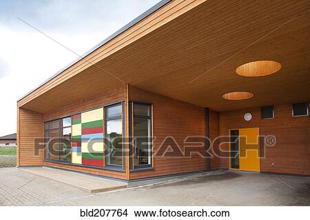 Modern Elementary School Building View Large Photo Image Picture - Modern Elementary School Building. Fotosearch