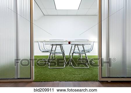 Stock Image - Modern meeting room in office. Fotosearch
