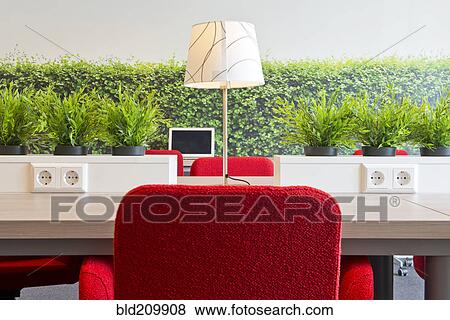 Stock Photo - Modern workstation area in office. Fotosearch