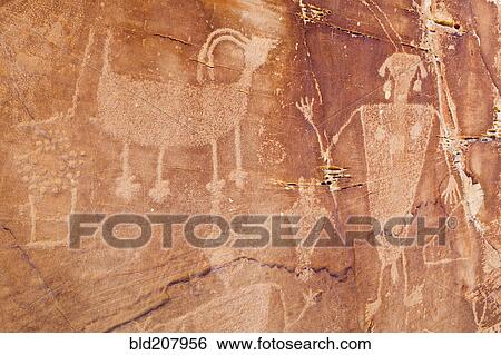 Stock Photograph - Native American Petroglyphs. Fotosearch